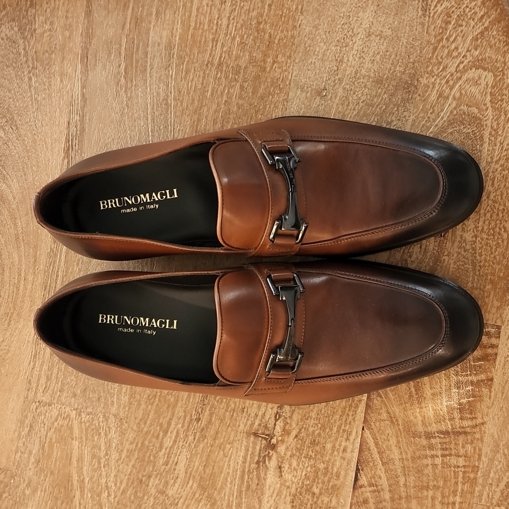 Bruno Magli Rigen Bit Loafer in Burnished Brown 9.5